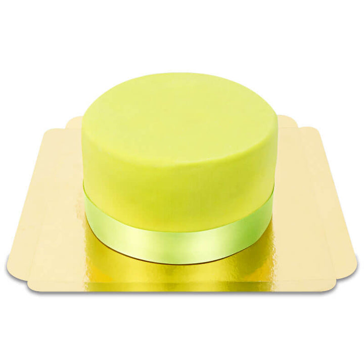 Green Deluxe Cake with Cake Ribbon