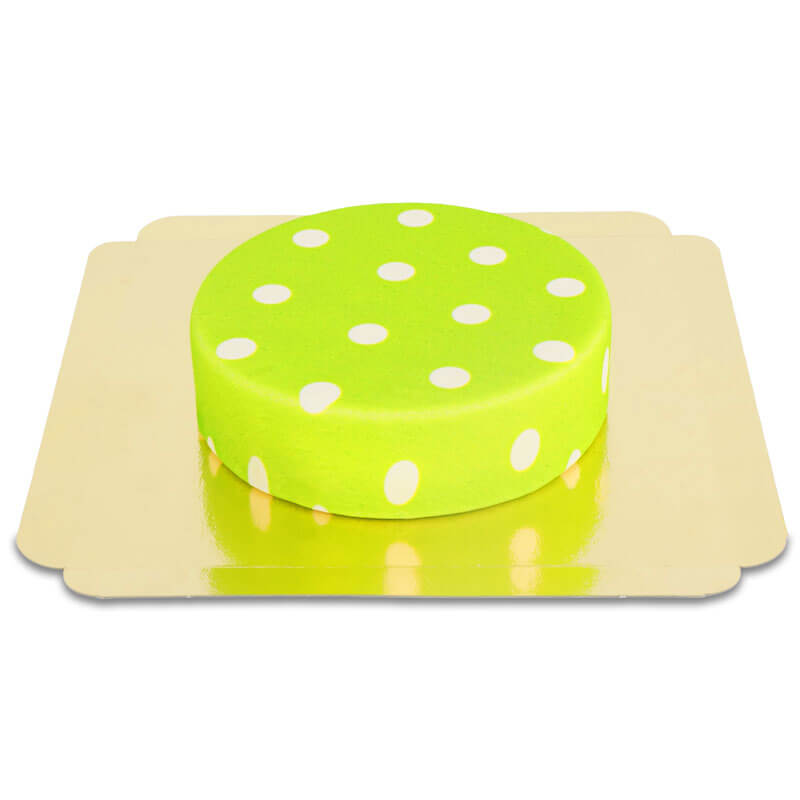Green with white dots