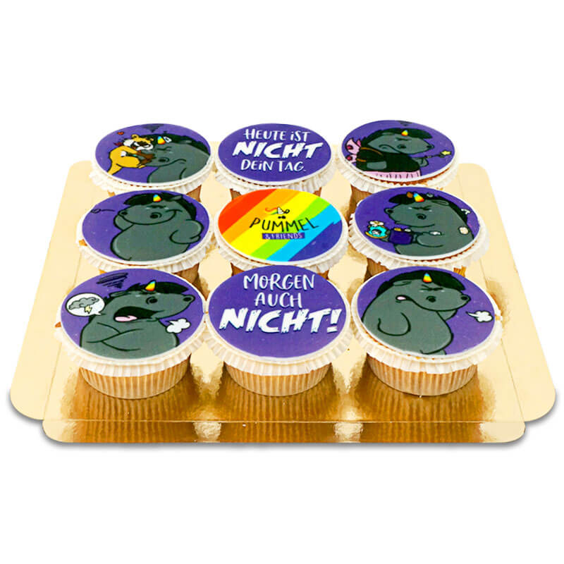Grummeleinhorn Cupcakes – Pummeleinhorn, 9 pieces