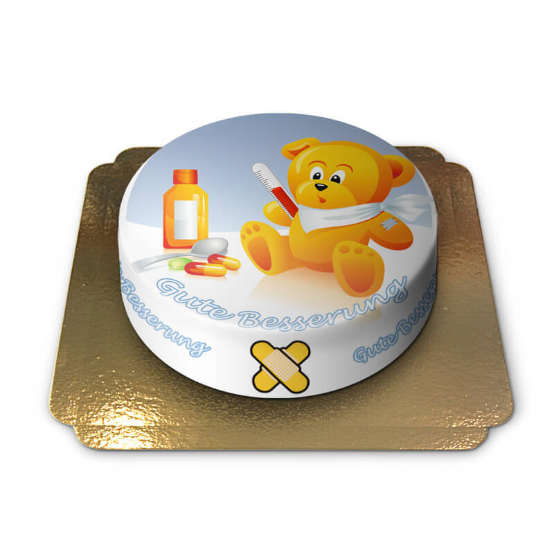 Teddy Get Well Soon Cake