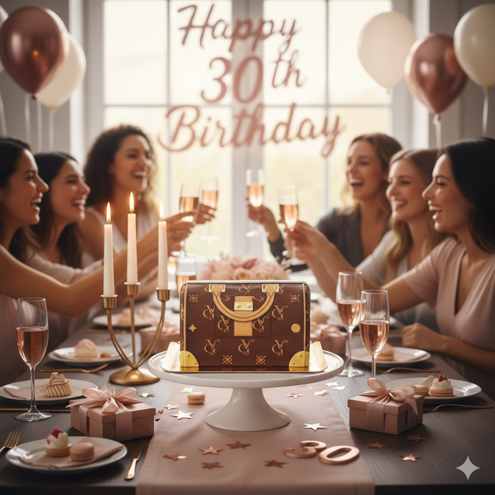 Handbag Cake VG, brown with beige details