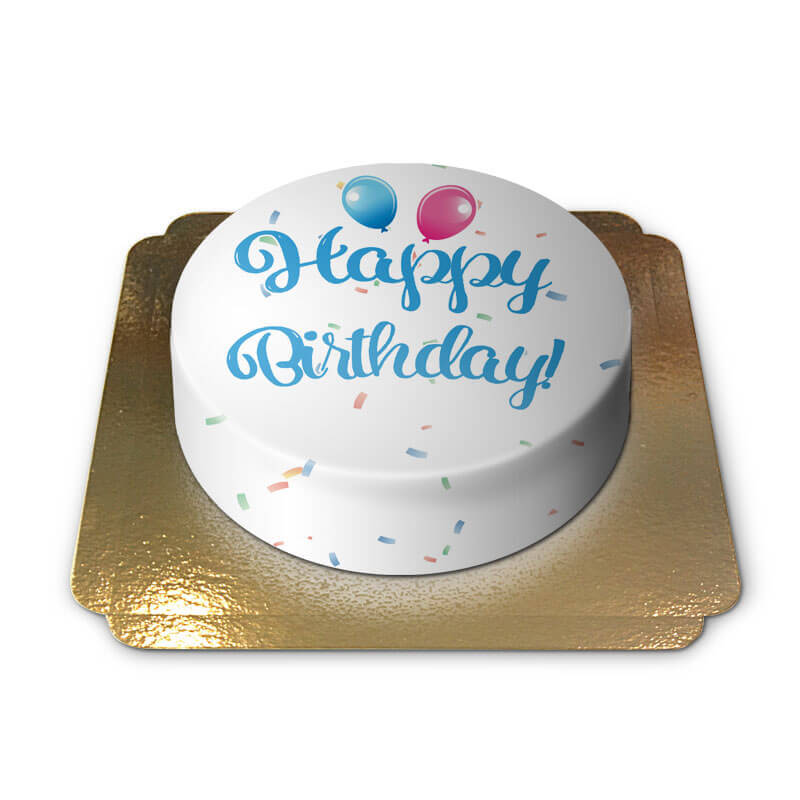 Happy Birthday Cake BLUE