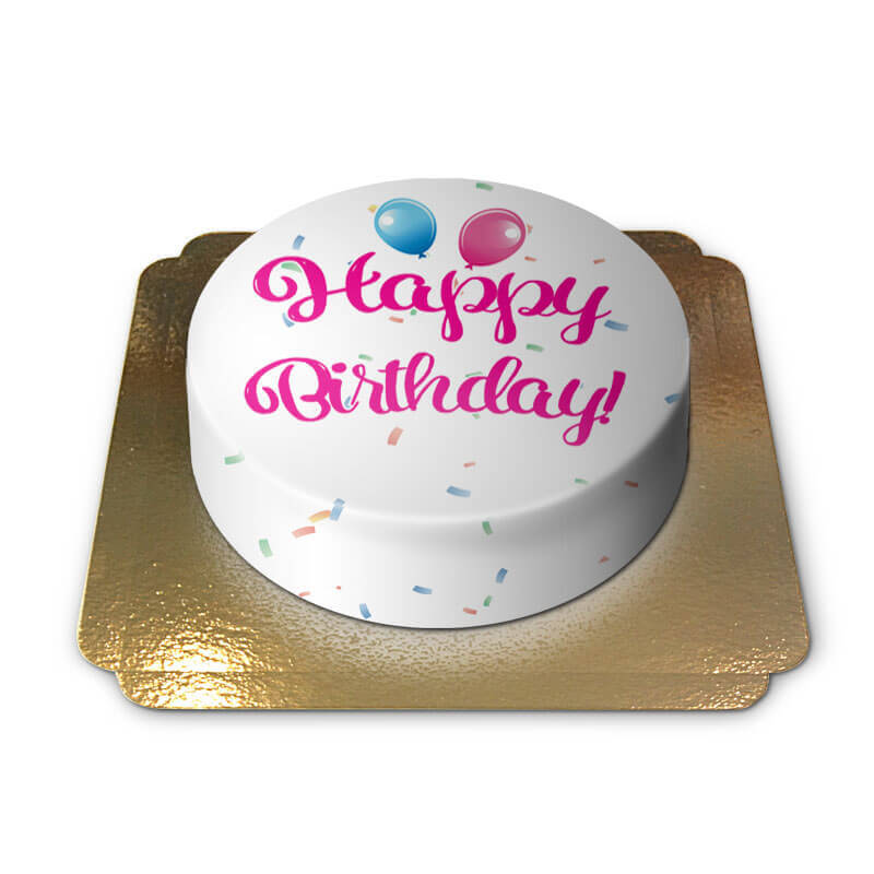 Happy Birthday Cake PINK