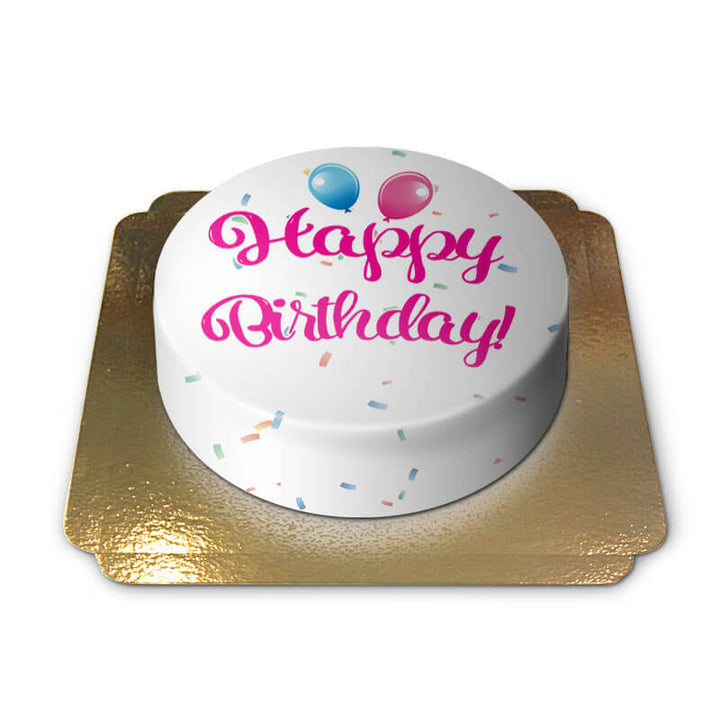Happy Birthday Cake PINK