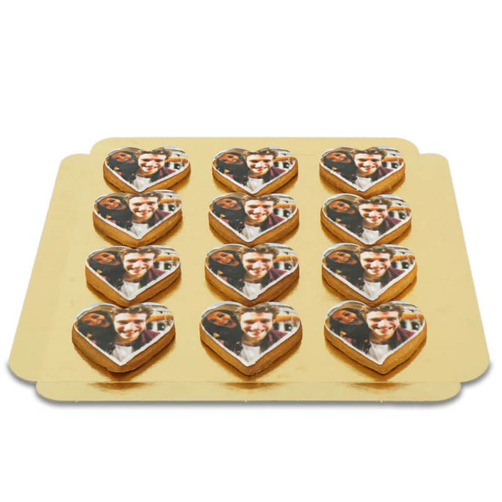 Photo Cookie Hearts (12 pieces)