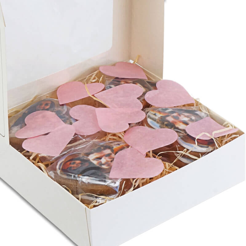Photo Cookie Hearts (12 pieces)