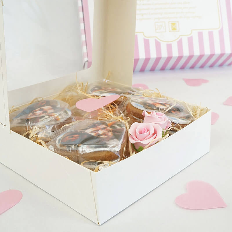 Photo Cookie Hearts (12 pieces)