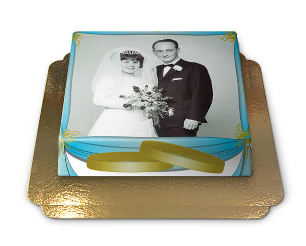 Wedding photo cake