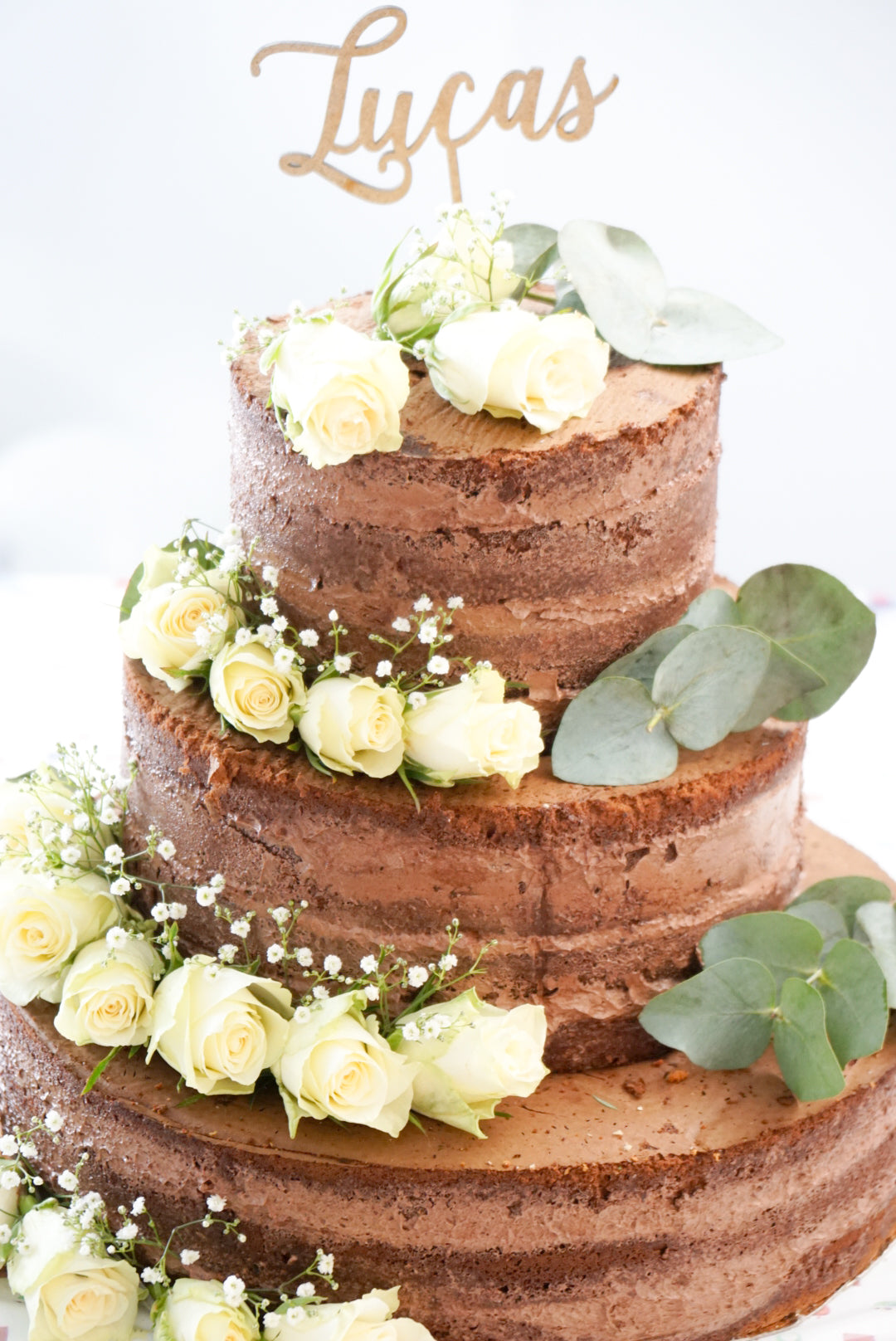 Chocolate Naked Cake, Wedding Cake