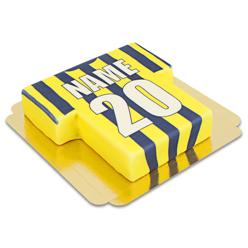 Istanbul Jersey Cake Yellow-Dark Blue
