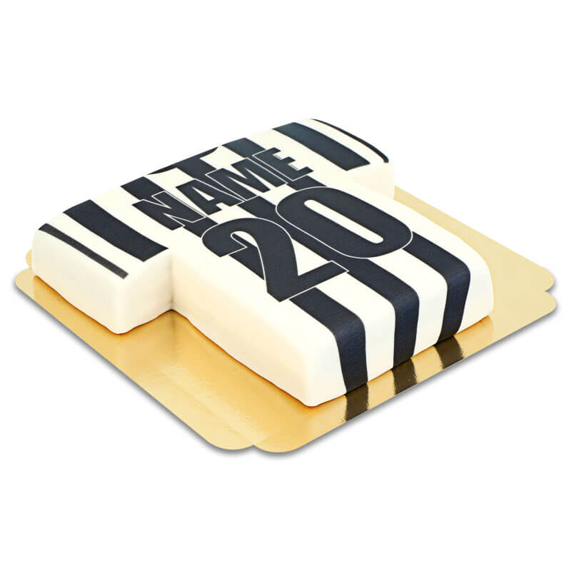 Istanbul Jersey Cake Black and White