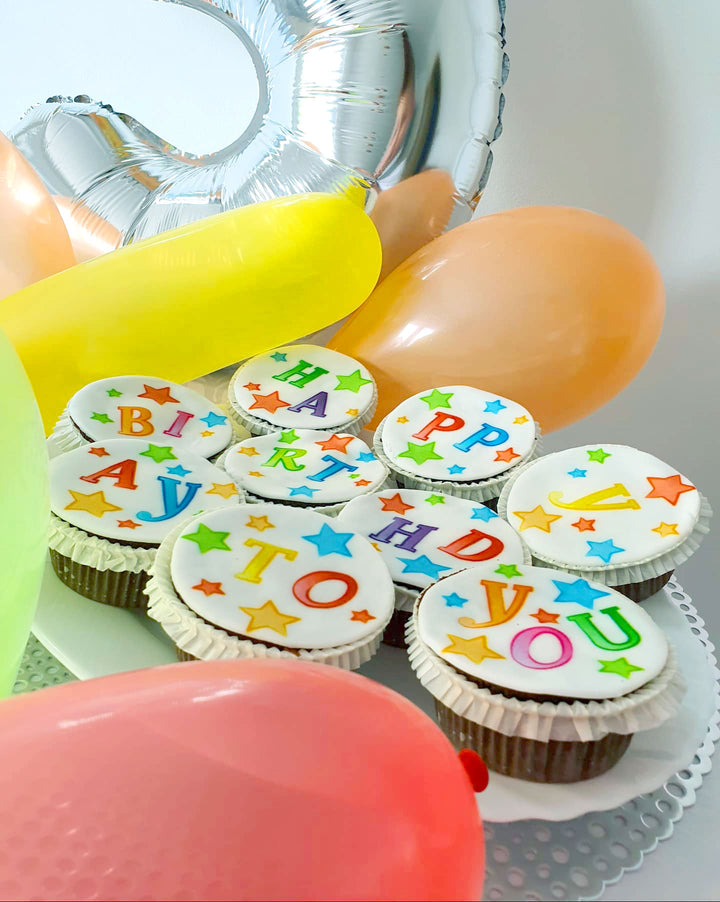 Birthday cupcakes, 9 pieces
