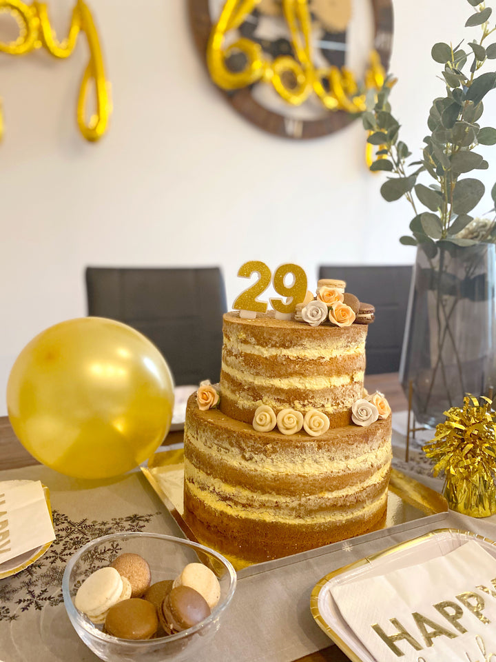 Chocolate Naked Cake, two-tier