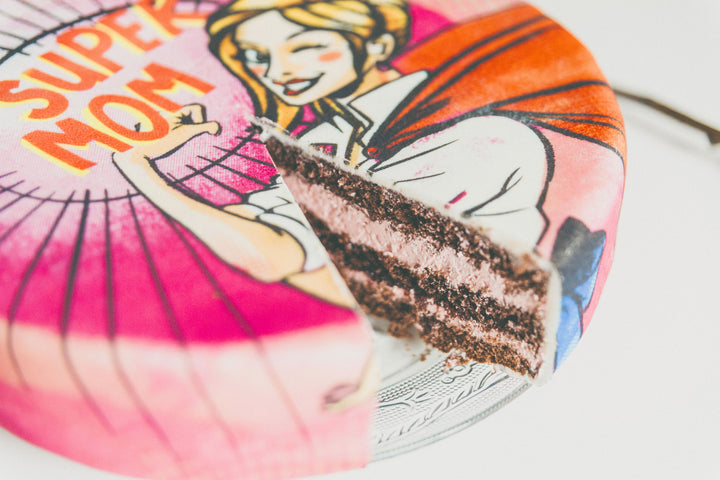 Pink Super Mum Cake