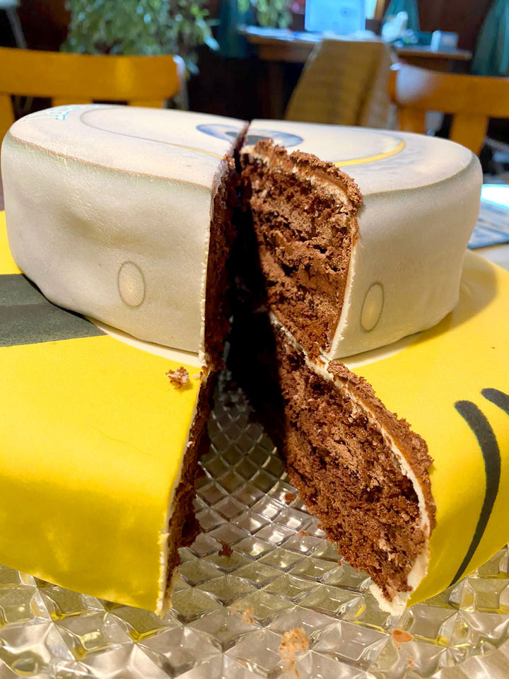Minions® on a two-tier cake