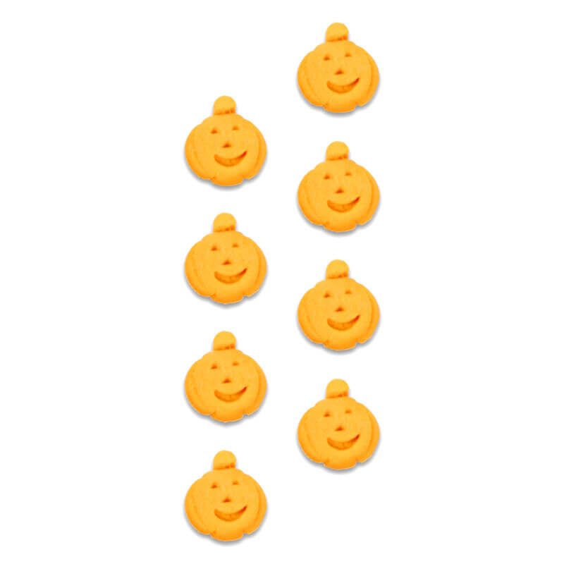 Pumpkin sugar decorations (8 pieces)