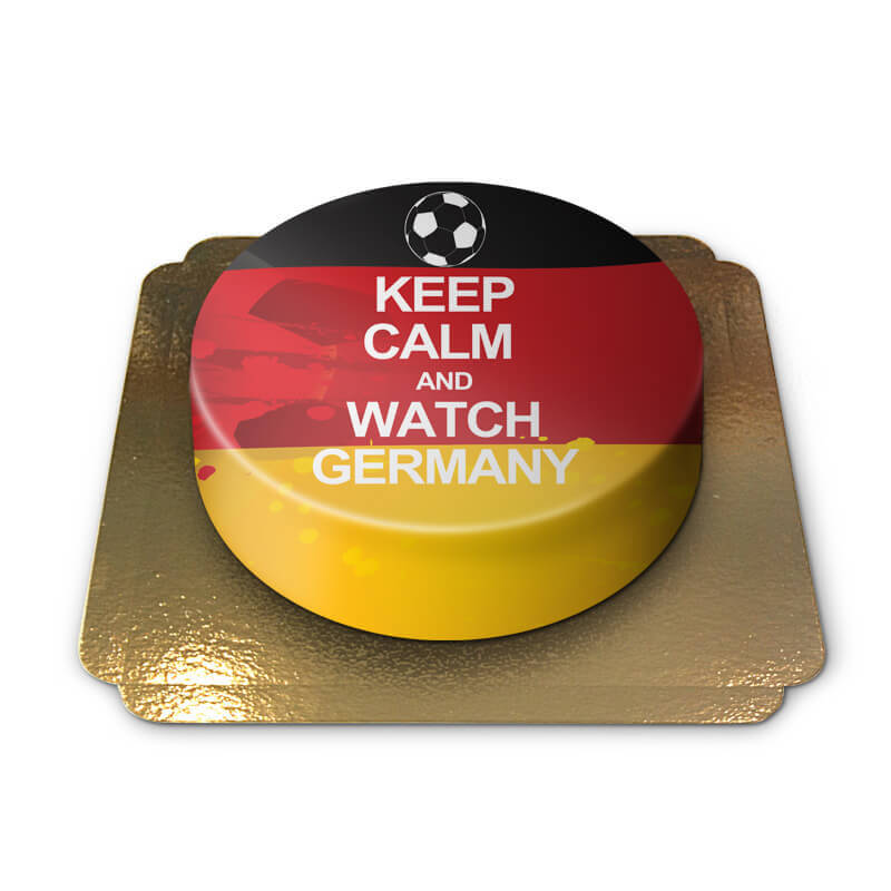 Keep Calm and Watch Germany cake