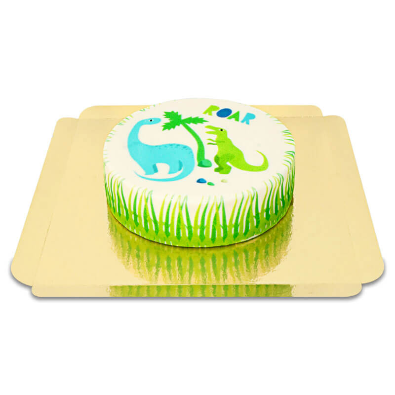 Small dinosaur cake
