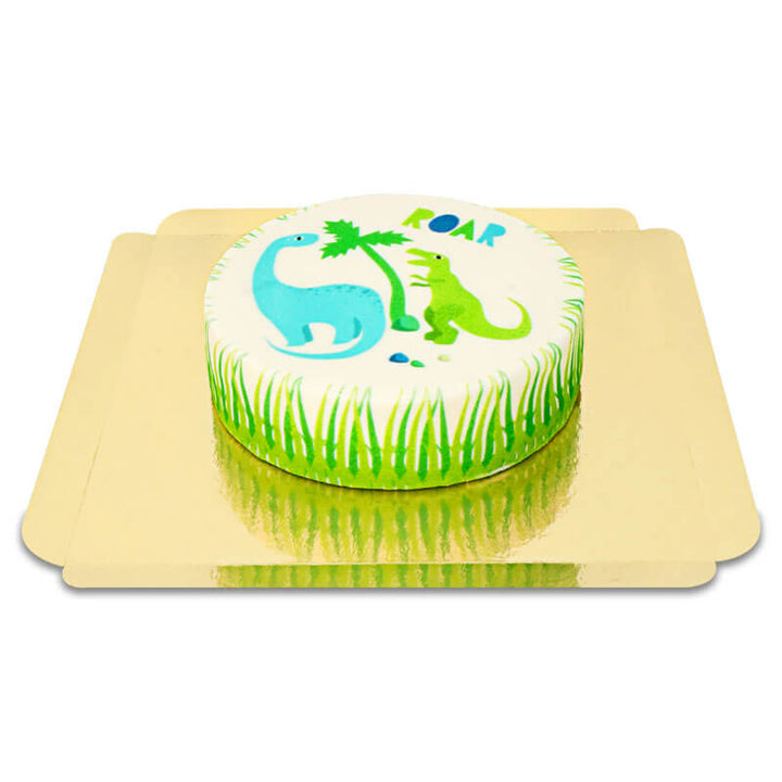 Small dinosaur cake