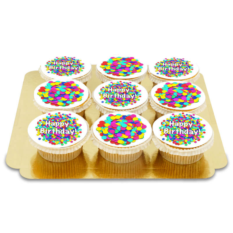 Confetti Cupcakes (9 pieces)