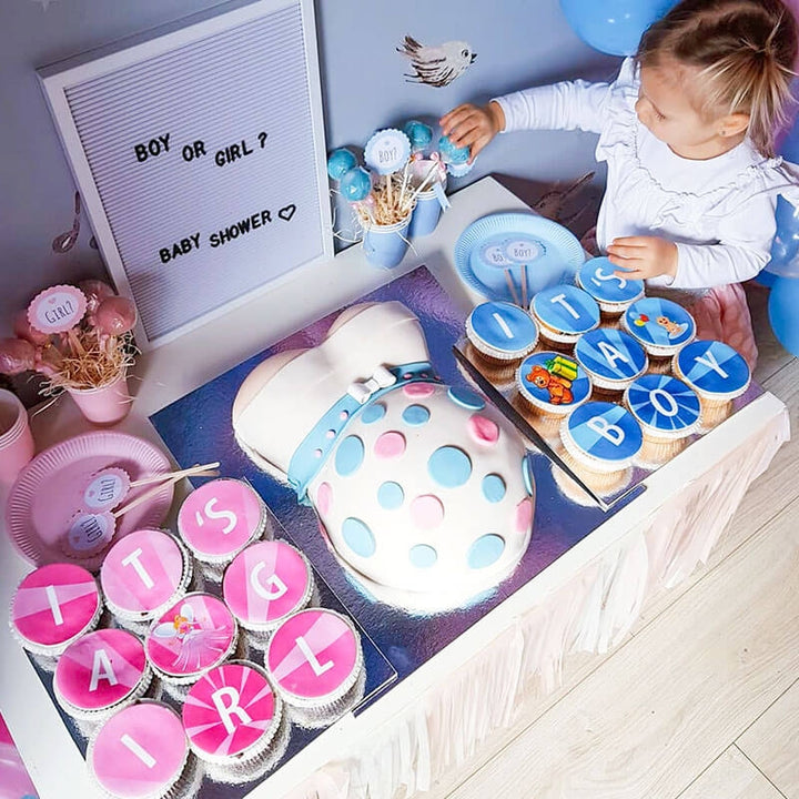It's a girl cupcakes, 9 pieces