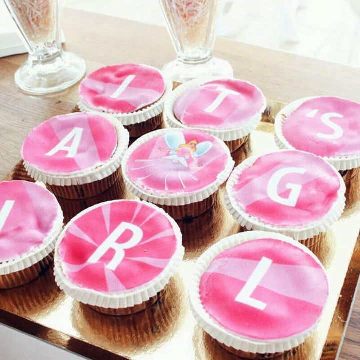 It's a girl cupcakes, 9 pieces