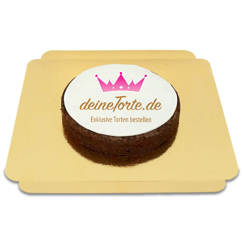 Brownie photo cake