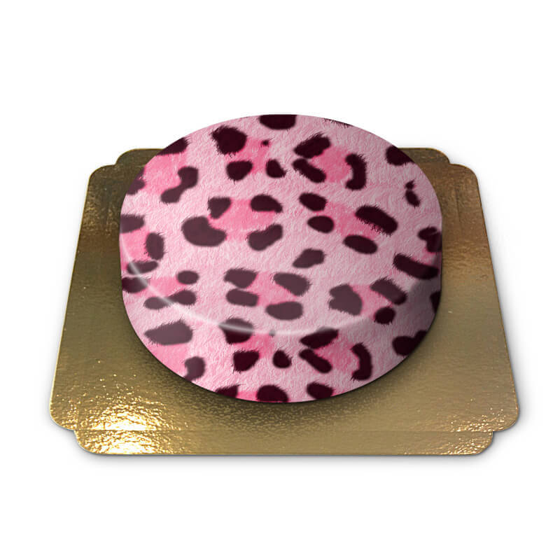 Pink Leopard-Print Cake