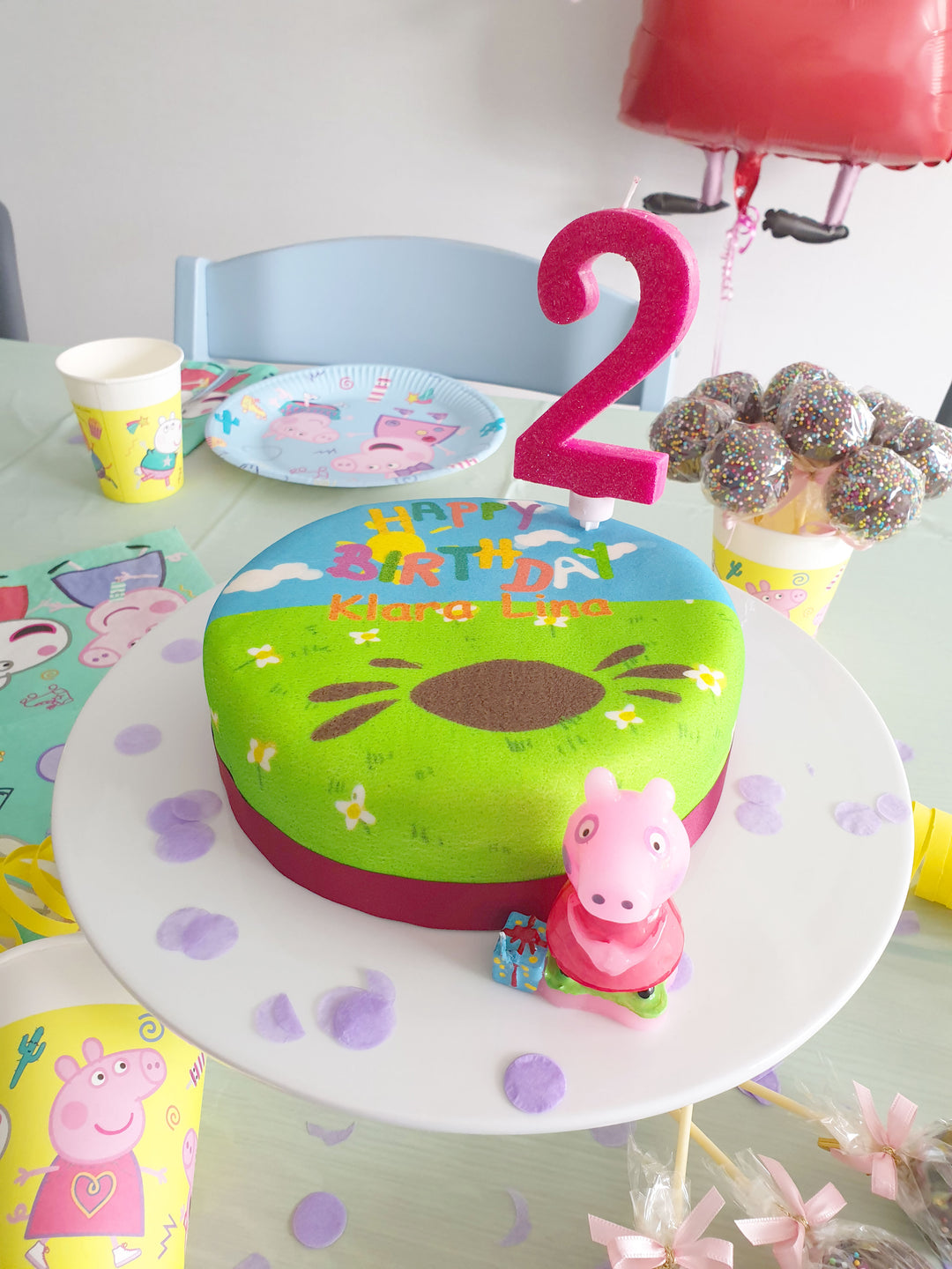 Peppa Pig birthday cake
