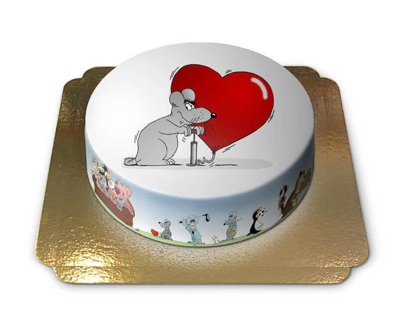 Heart-shaped Love Balloon – Uli Stein