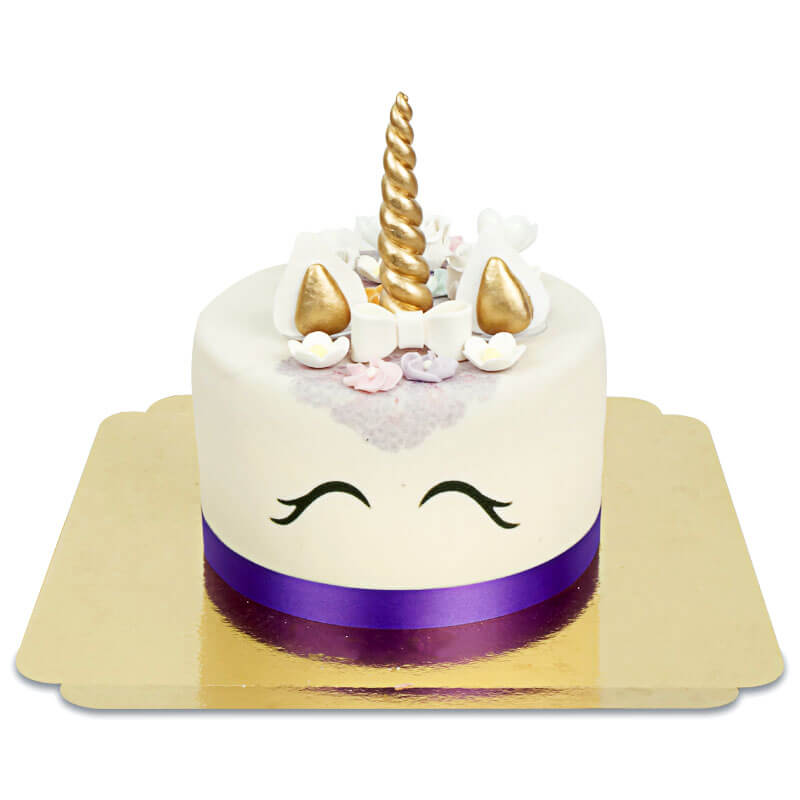 Purple Unicorn Deluxe Cake – double height
