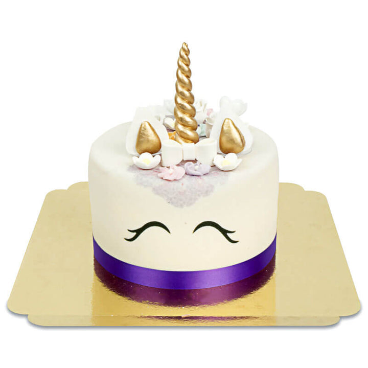 Purple Unicorn Deluxe Cake – double height