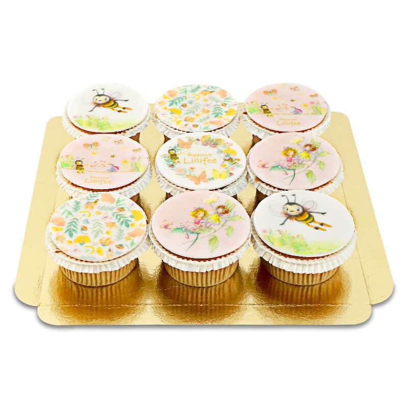Floral Princess Lillifee Cupcakes (9 pieces)