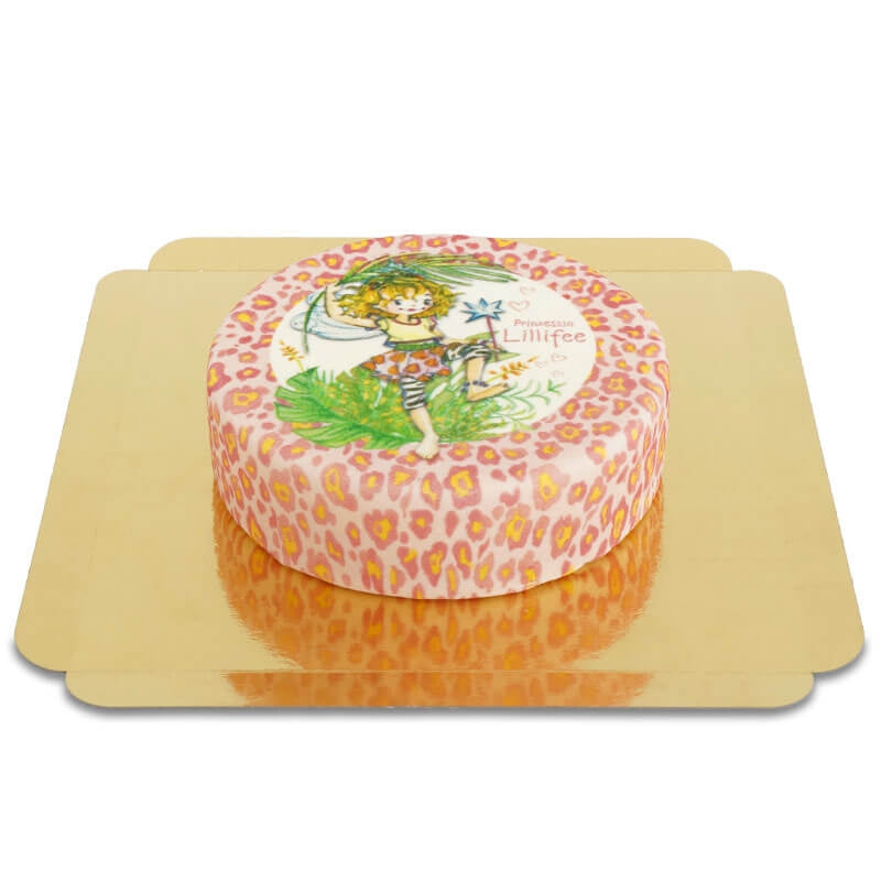 Princess Lillifee cake with leopard print