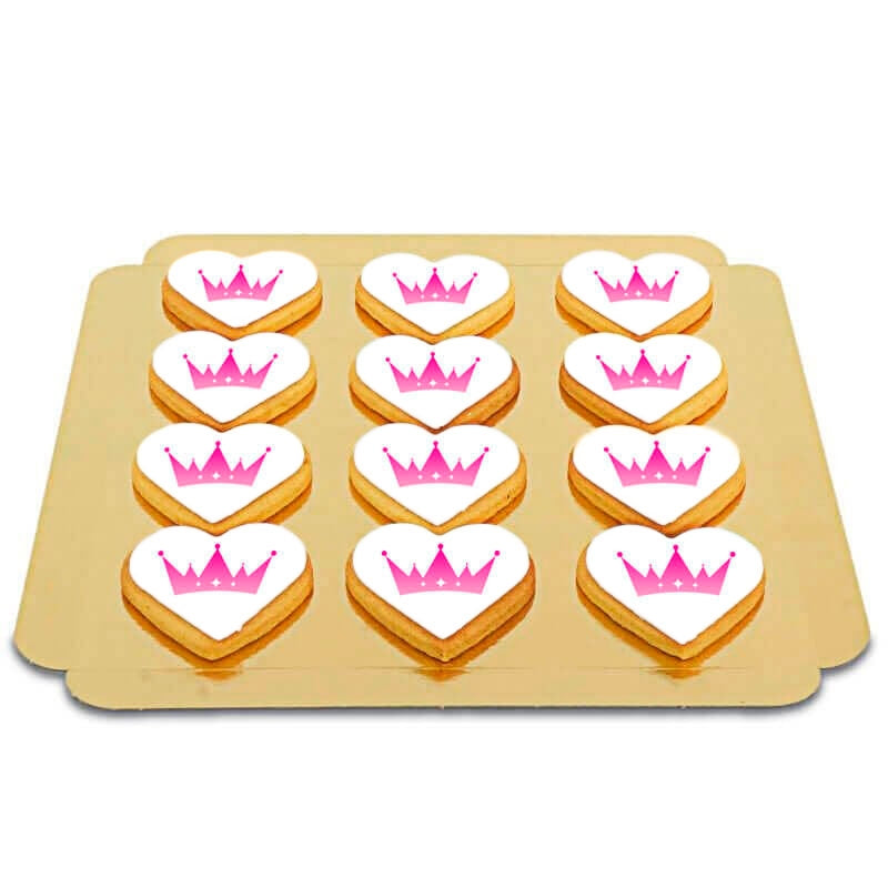 Logo biscuit hearts (12 pieces)
