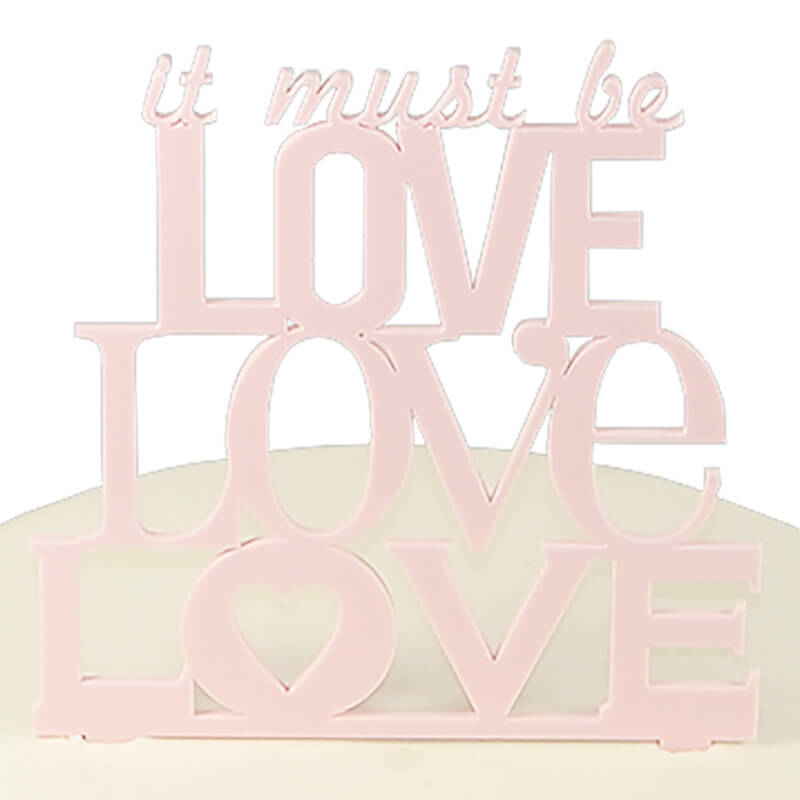 Cake Topper Love, pink