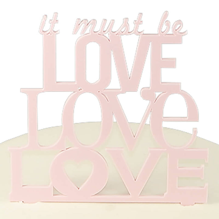 Cake Topper Love, pink