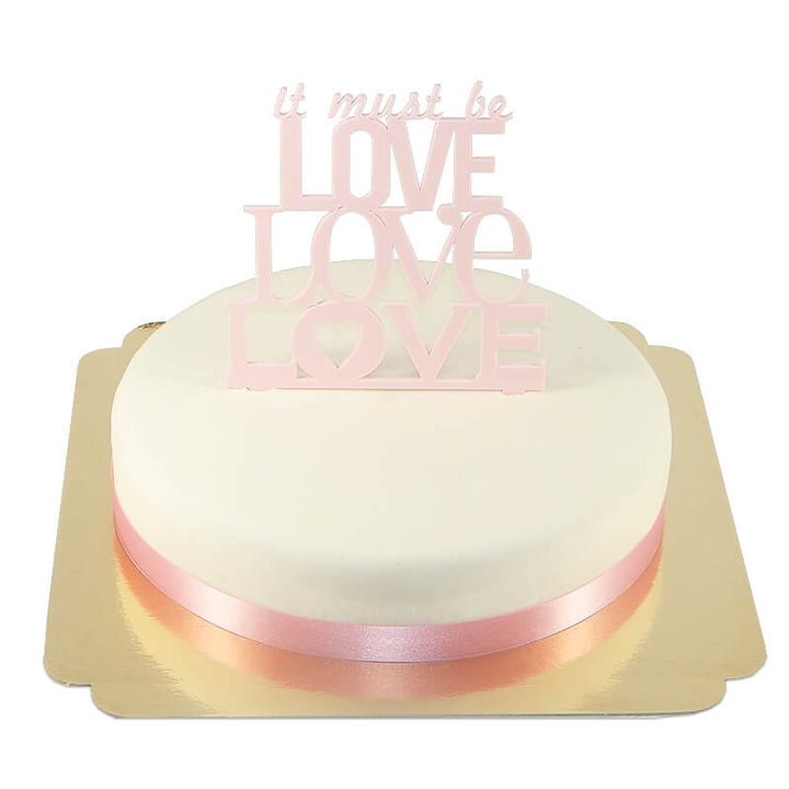 Cake Topper Love, pink