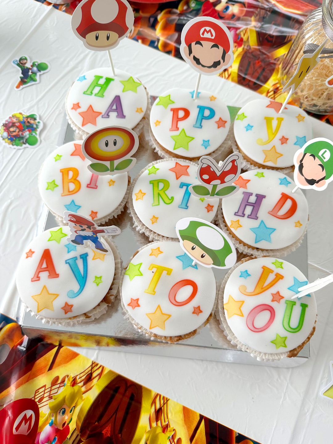 Birthday cupcakes, 9 pieces