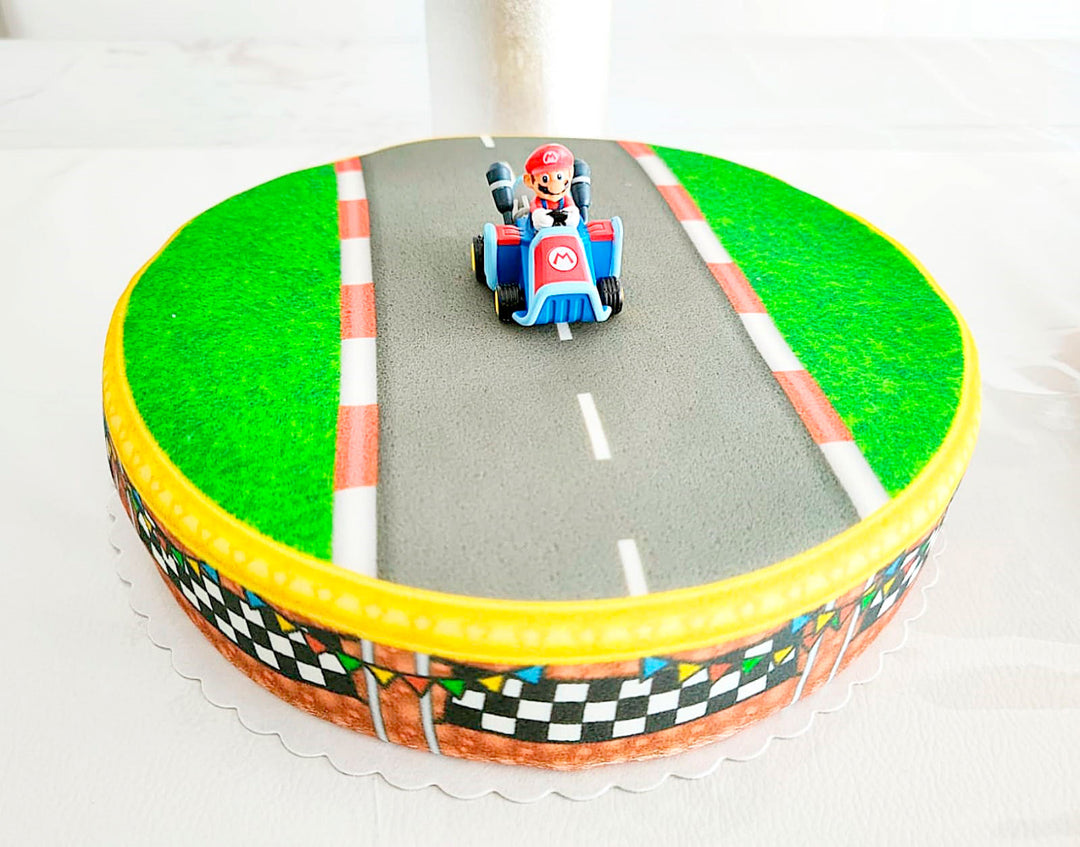 Mario Kart® on Grassland Race Track Cake