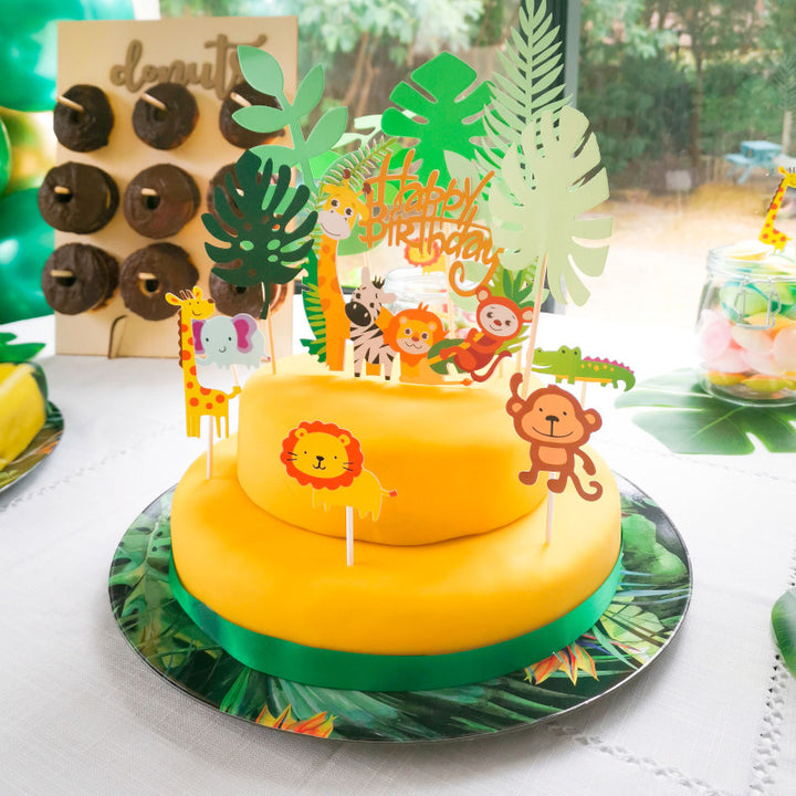 Yellow cake with cake ribbon