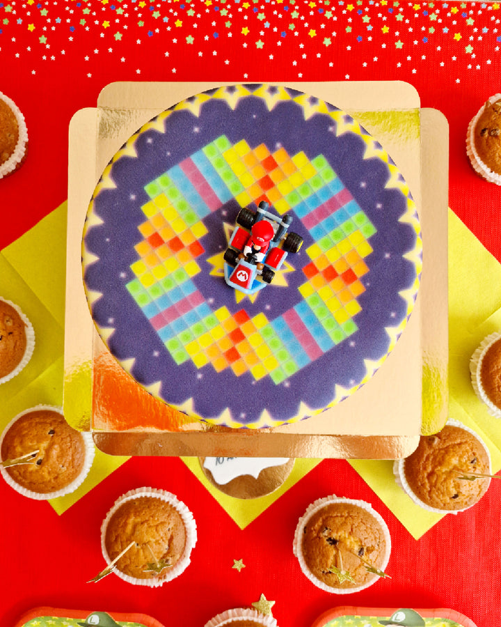Mario Kart® on Star Track Cake