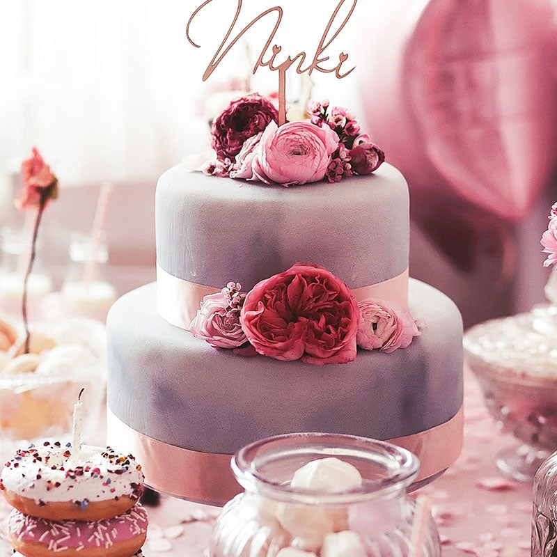 2-tier Deluxe Marble Pattern Cake