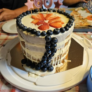 Naked Cake Vanilla/Raspberry - various sizes