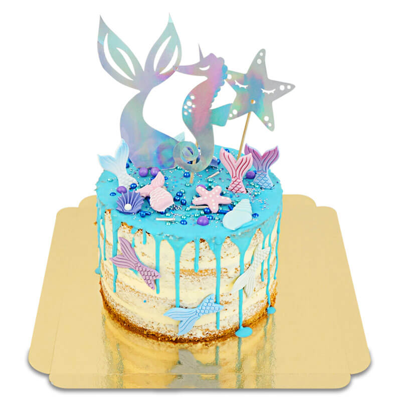 Mermaid Naked Cake