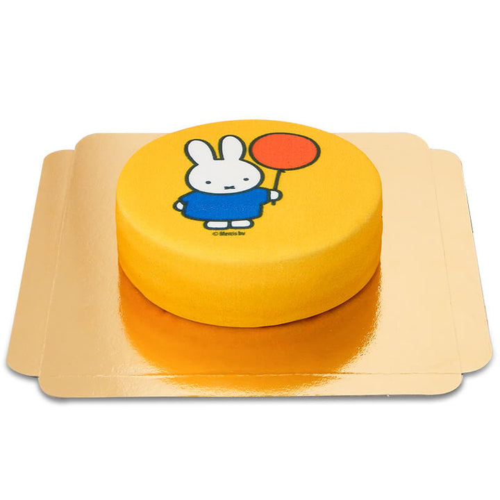 Yellow Miffy with Balloon Cake