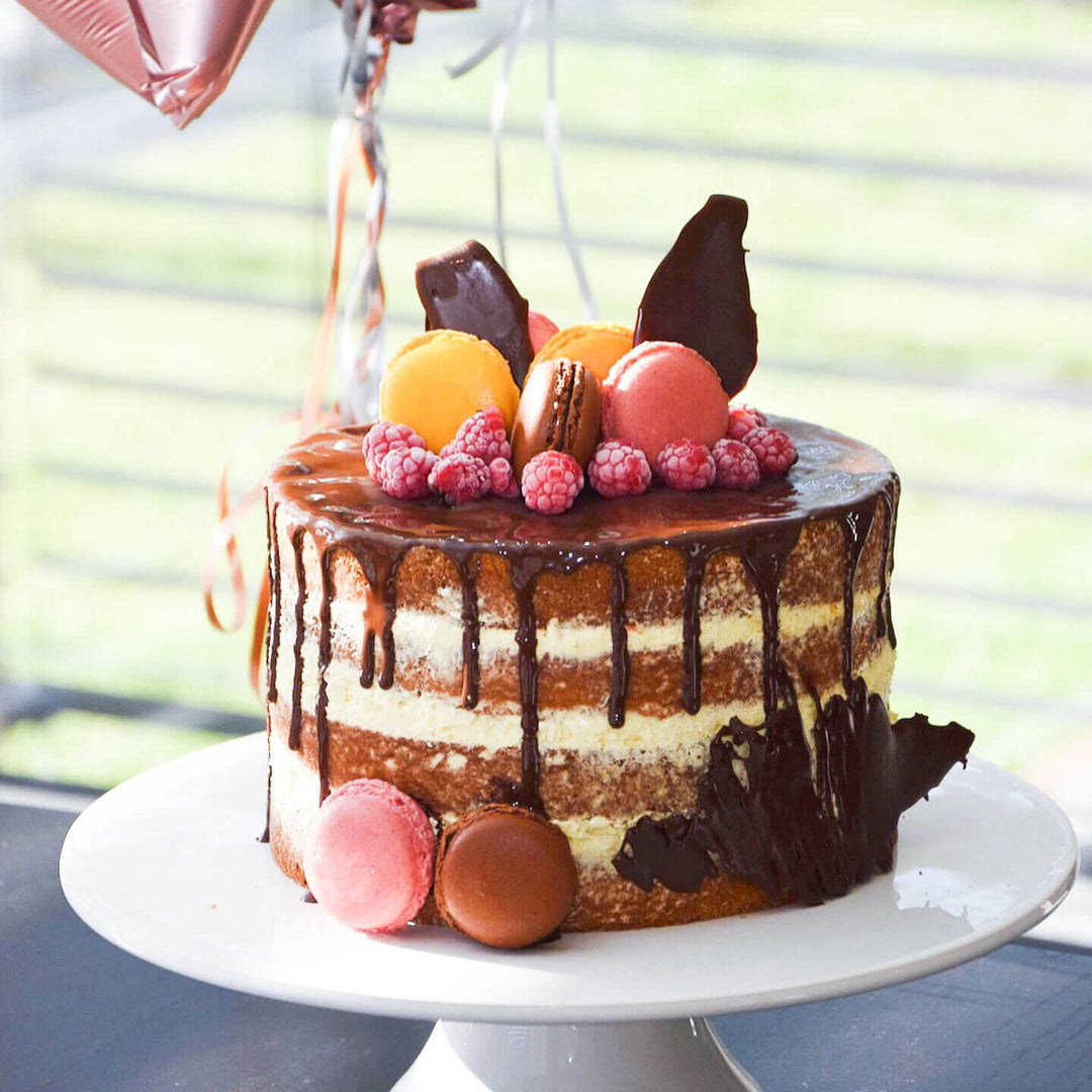 Naked Cake Vanilla/Raspberry - various sizes