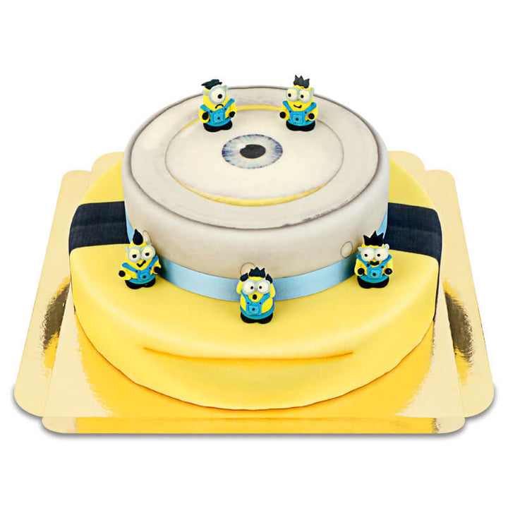 Minions® on a two-tier cake