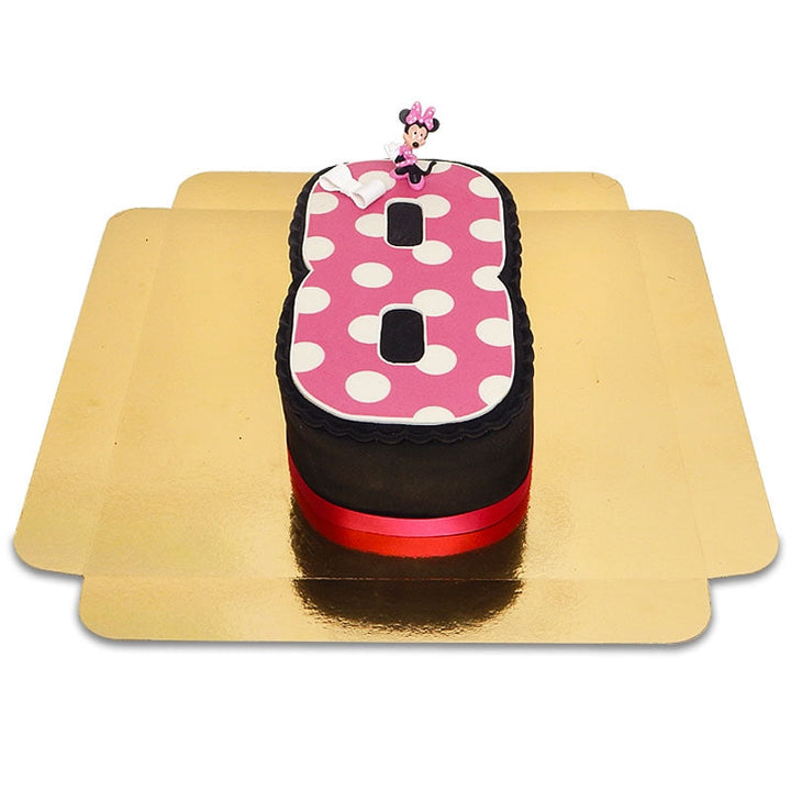 Number cake with Minnie Mouse® figure