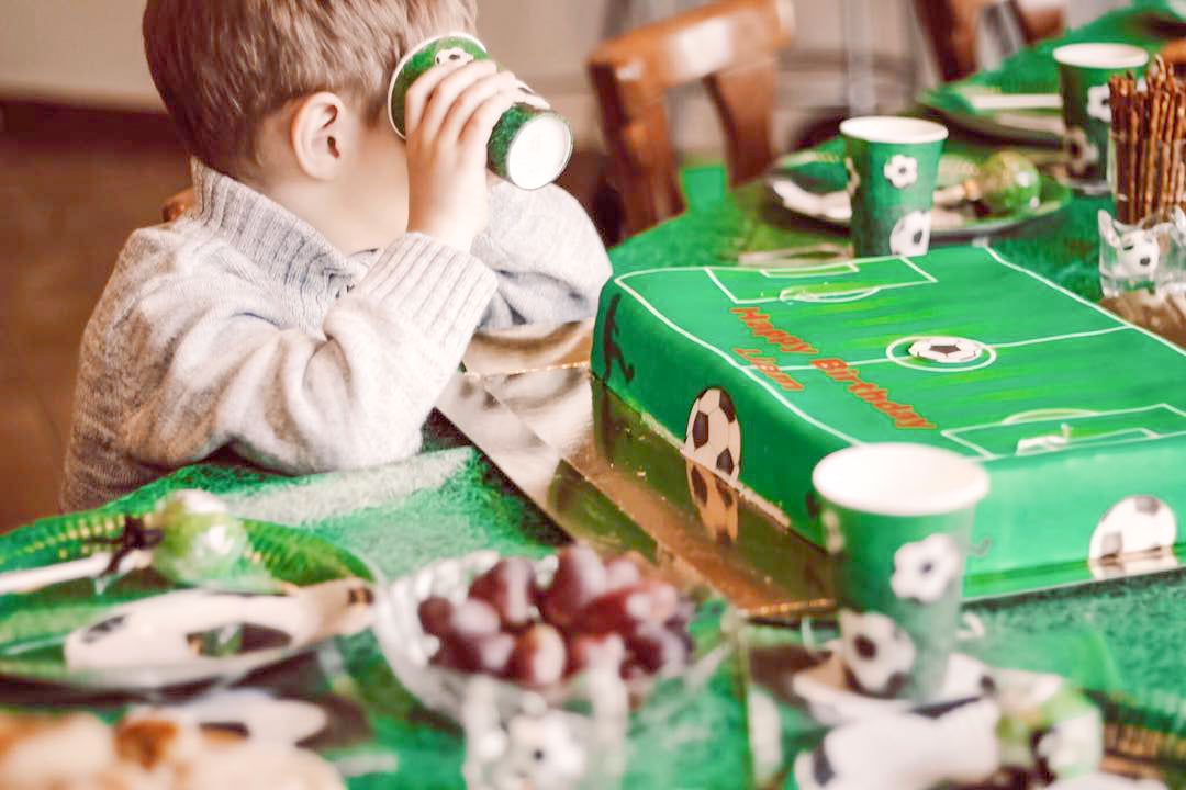 Football pitch cake